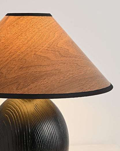 Kodu Table Lamp with Wood Finish and LED Compatibility – Elegant Indoor Lighting 7