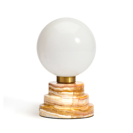 Elegant Marble and Glass Table Lamp – Modern Design for Home Decor 1