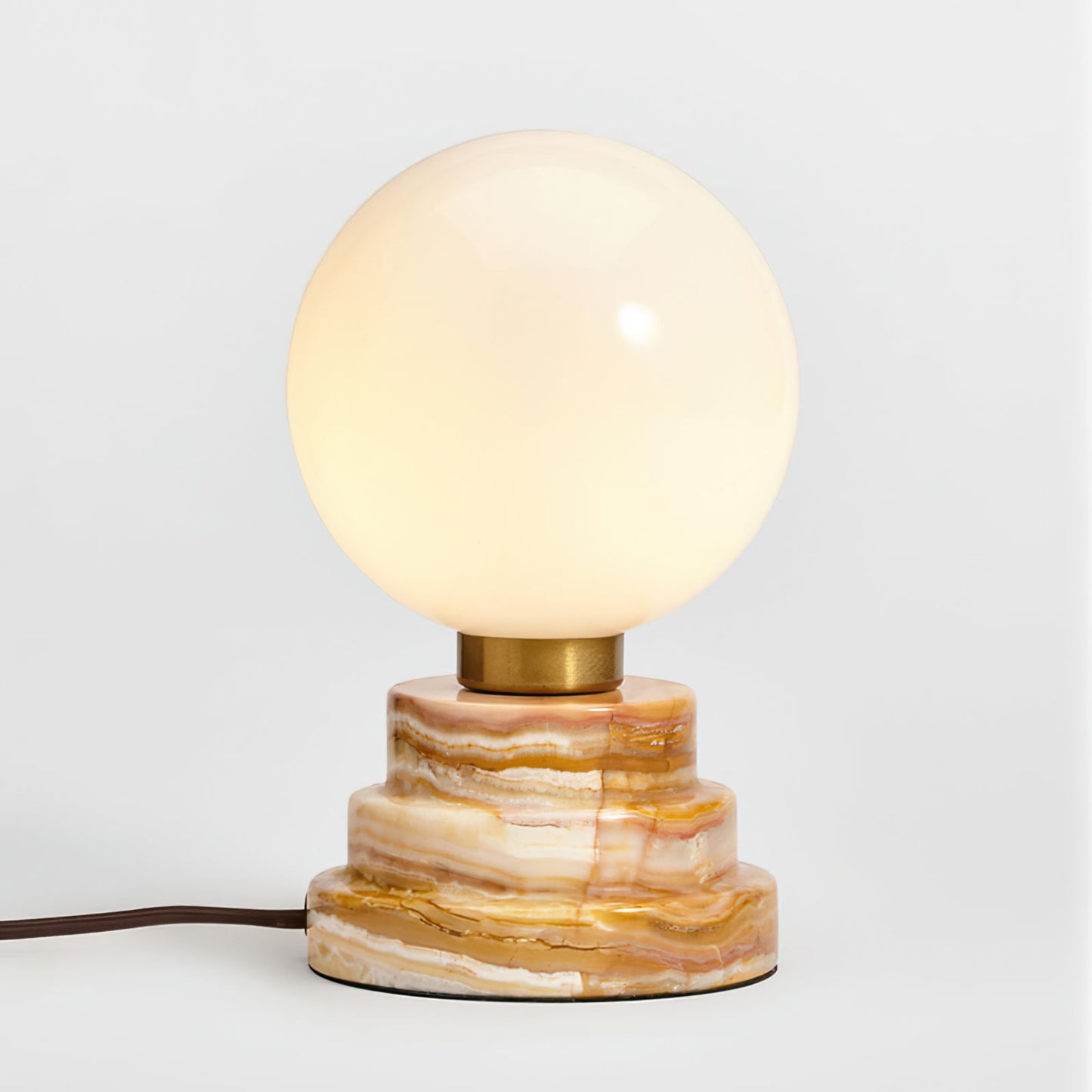 Elegant Marble and Glass Table Lamp – Modern Design for Home Decor 3