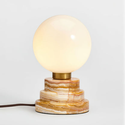 Elegant Marble and Glass Table Lamp – Modern Design for Home Decor 3