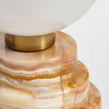 Elegant Marble and Glass Table Lamp – Modern Design for Home Decor 5