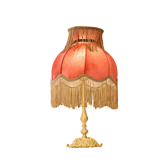 Modern Brass Table Lamp with Tassels – Stylish Indoor Lighting Fixture 1