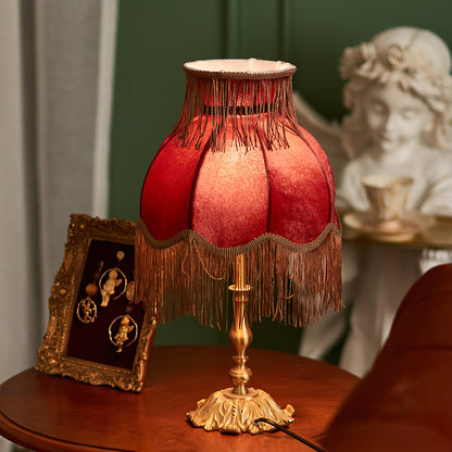 Modern Brass Table Lamp with Tassels – Stylish Indoor Lighting Fixture 4