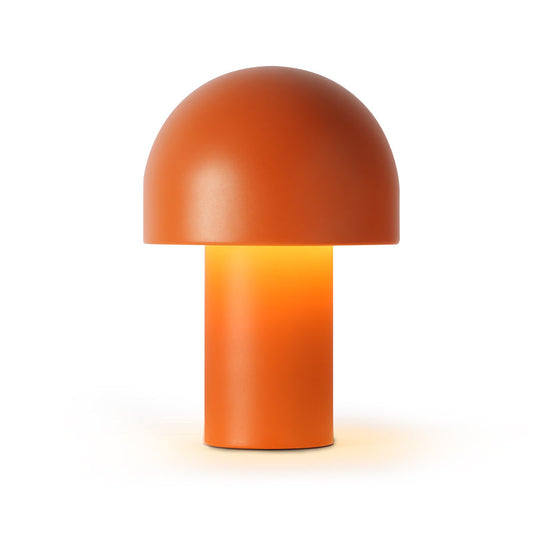 Modern Mushroom-Shaped Table Lamp with Warm Glow – Stylish Bedside or Desk Lamp in White and Orange 1