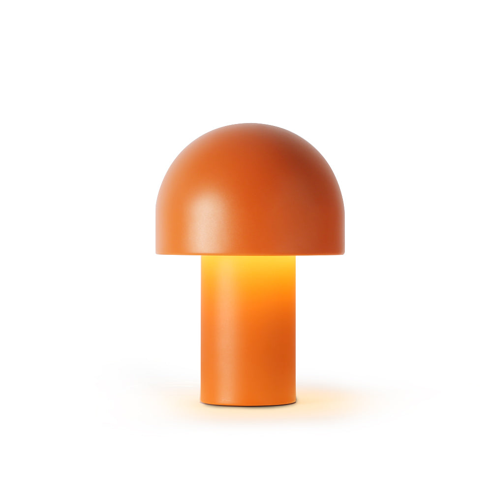 Modern Mushroom-Shaped Table Lamp with Warm Glow – Stylish Bedside or Desk Lamp in White and Orange 2
