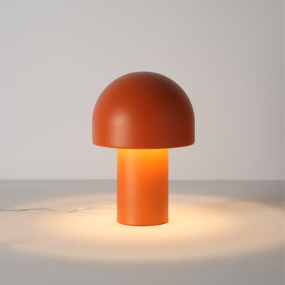 Modern Mushroom-Shaped Table Lamp with Warm Glow – Stylish Bedside or Desk Lamp in White and Orange 8