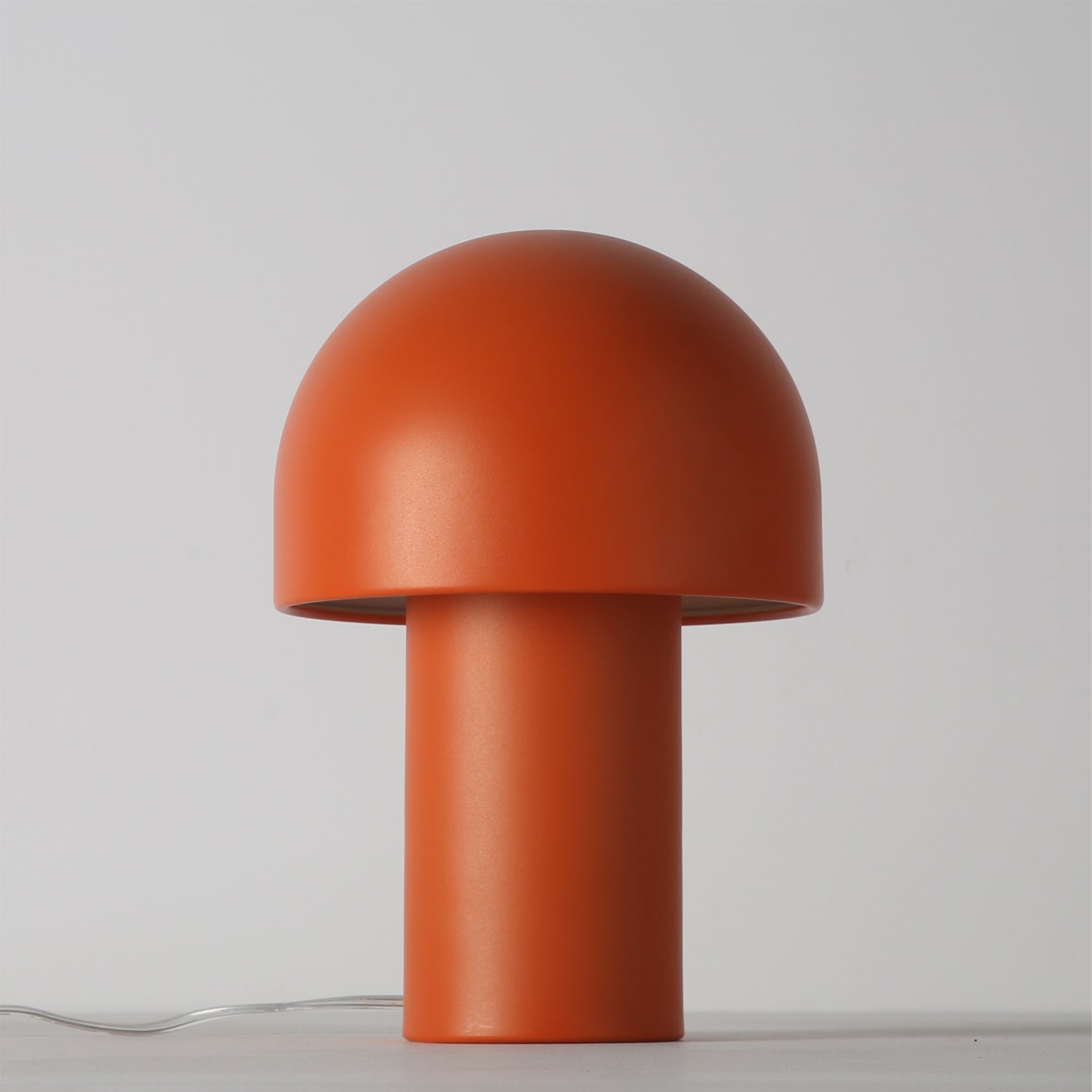 Modern Mushroom-Shaped Table Lamp with Warm Glow – Stylish Bedside or Desk Lamp in White and Orange 9