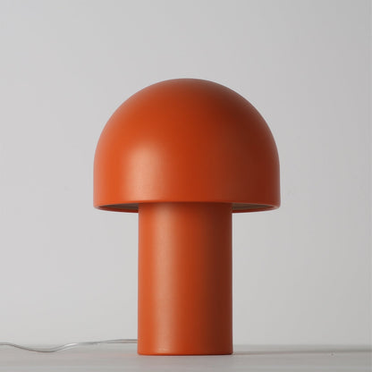 Modern Mushroom-Shaped Table Lamp with Warm Glow – Stylish Bedside or Desk Lamp in White and Orange 9