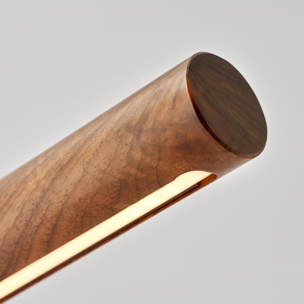 Elegant Adjustable Table Lamp for Living Room or Bedroom – Gold and Walnut Finish 3