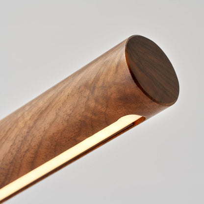 Elegant Adjustable Table Lamp for Living Room or Bedroom – Gold and Walnut Finish 3