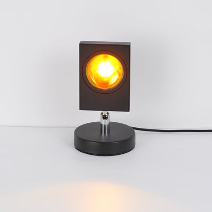Luca Table Lamp – Color Projector with Integrated LED – Black Aluminum Design 9
