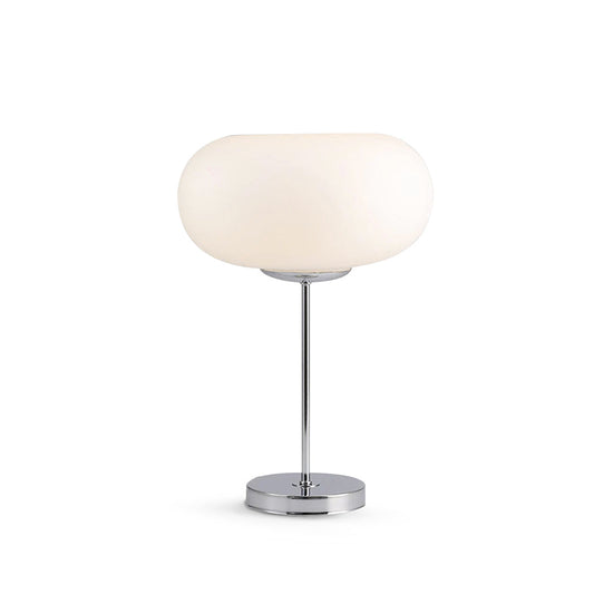 Minimalist Table Lamp with LED Bulb Compatibility – Modern Silver Finish 1