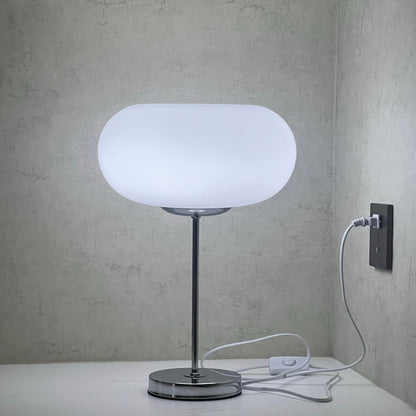 Minimalist Table Lamp with LED Bulb Compatibility – Modern Silver Finish 4