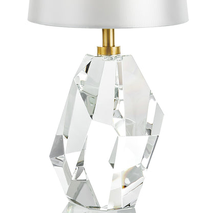 Elegant Crystal Table Lamp with Metal Base – Modern Design for Home Decor 7