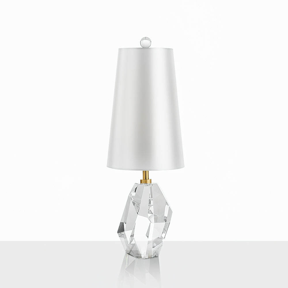 Elegant Crystal Table Lamp with Metal Base – Modern Design for Home Decor 9