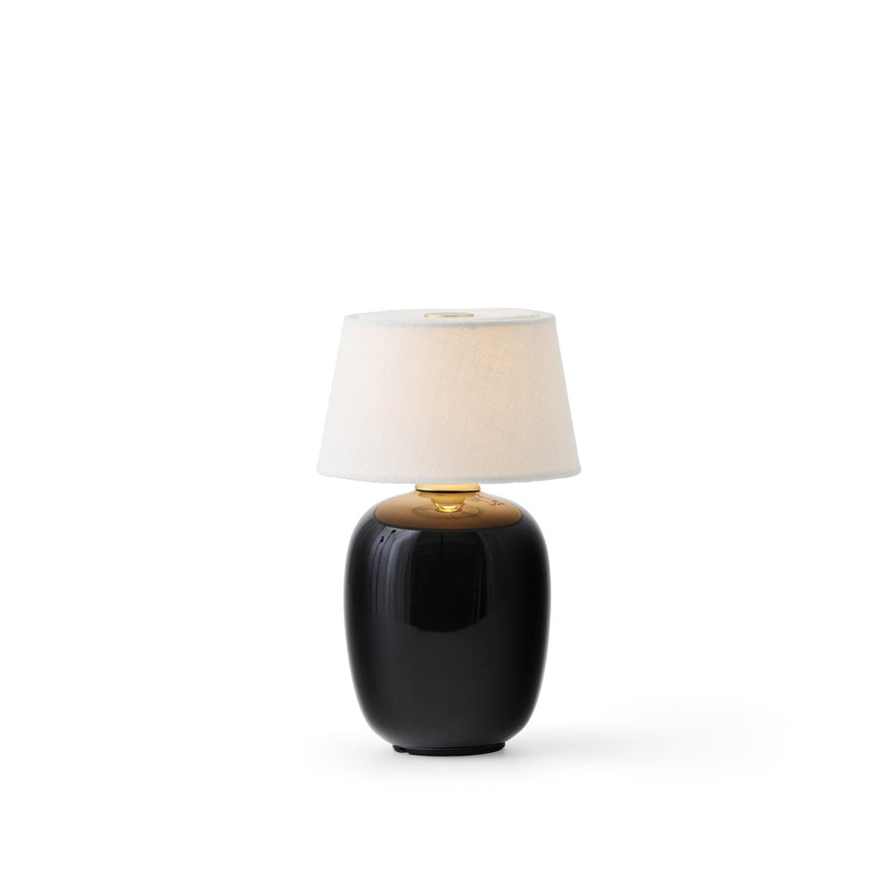 Elegant Table Lamp with Ceramic Base and Fabric Shade – Touch Control LED Bedside Lamp for Living Room and Bedroom 2