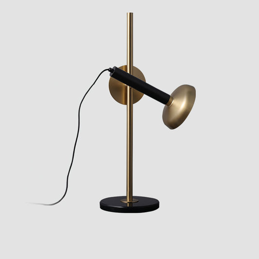 Elegant Table Lamp with Gold Shade and Black Frame – Modern Bedside or Desk Lamp 1