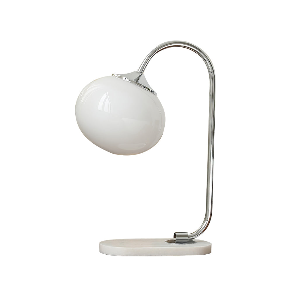 Modern Table Lamp with Pink Glass Shade and Gold Finish – 16.1 Height 12