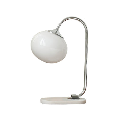 Modern Table Lamp with Pink Glass Shade and Gold Finish – 16.1 Height 12