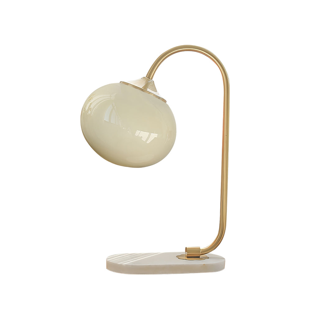 Modern Table Lamp with Pink Glass Shade and Gold Finish – 16.1 Height 10