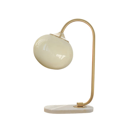 Modern Table Lamp with Pink Glass Shade and Gold Finish – 16.1 Height 10
