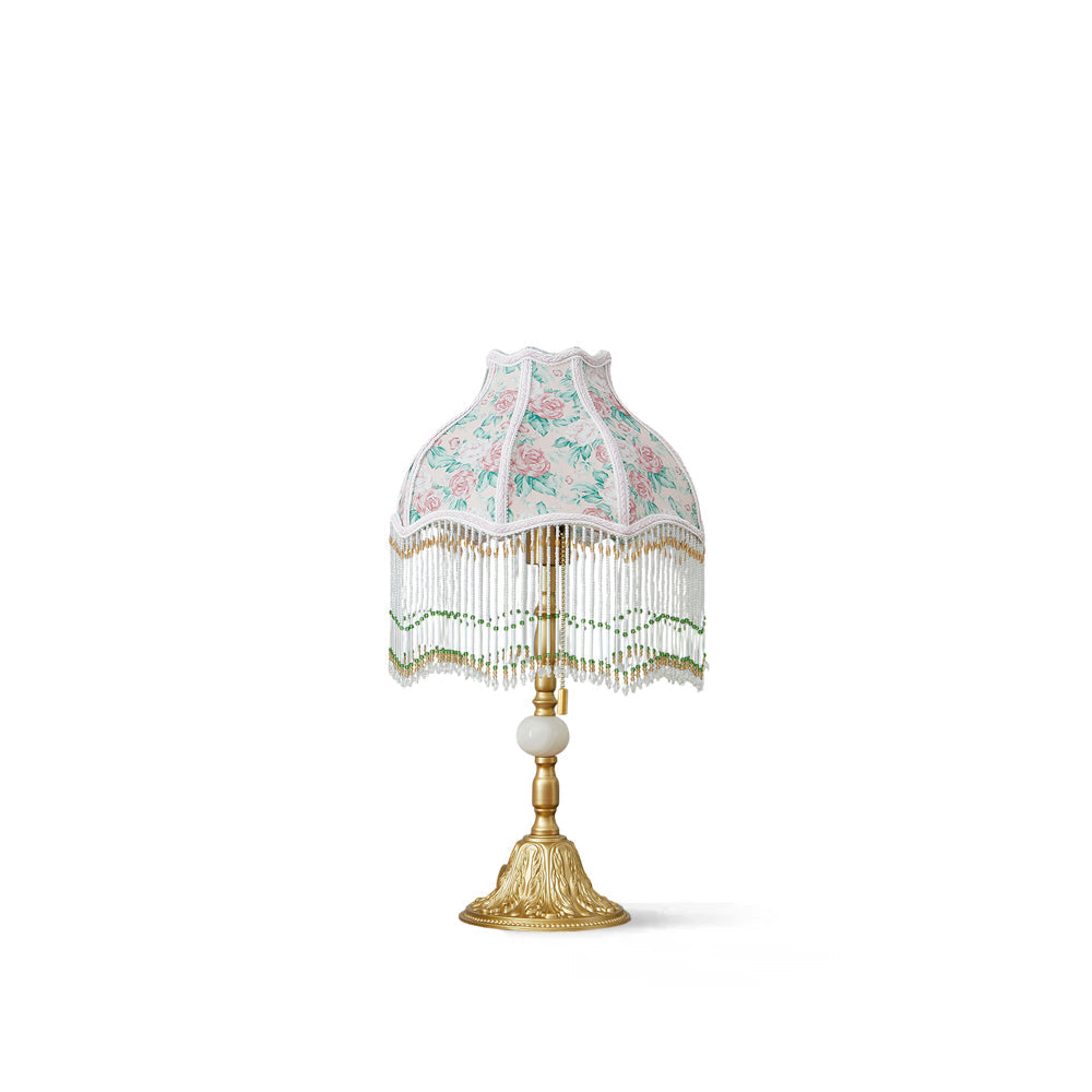 Vintage Tiffany-Style Table Lamp with Floral Accents - Elegant Bedside or Desk Lighting 2