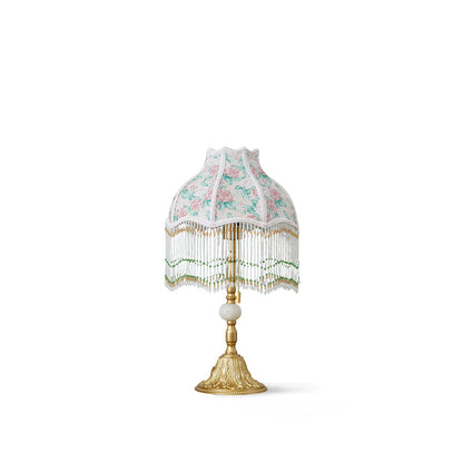 Vintage Tiffany-Style Table Lamp with Floral Accents - Elegant Bedside or Desk Lighting 2