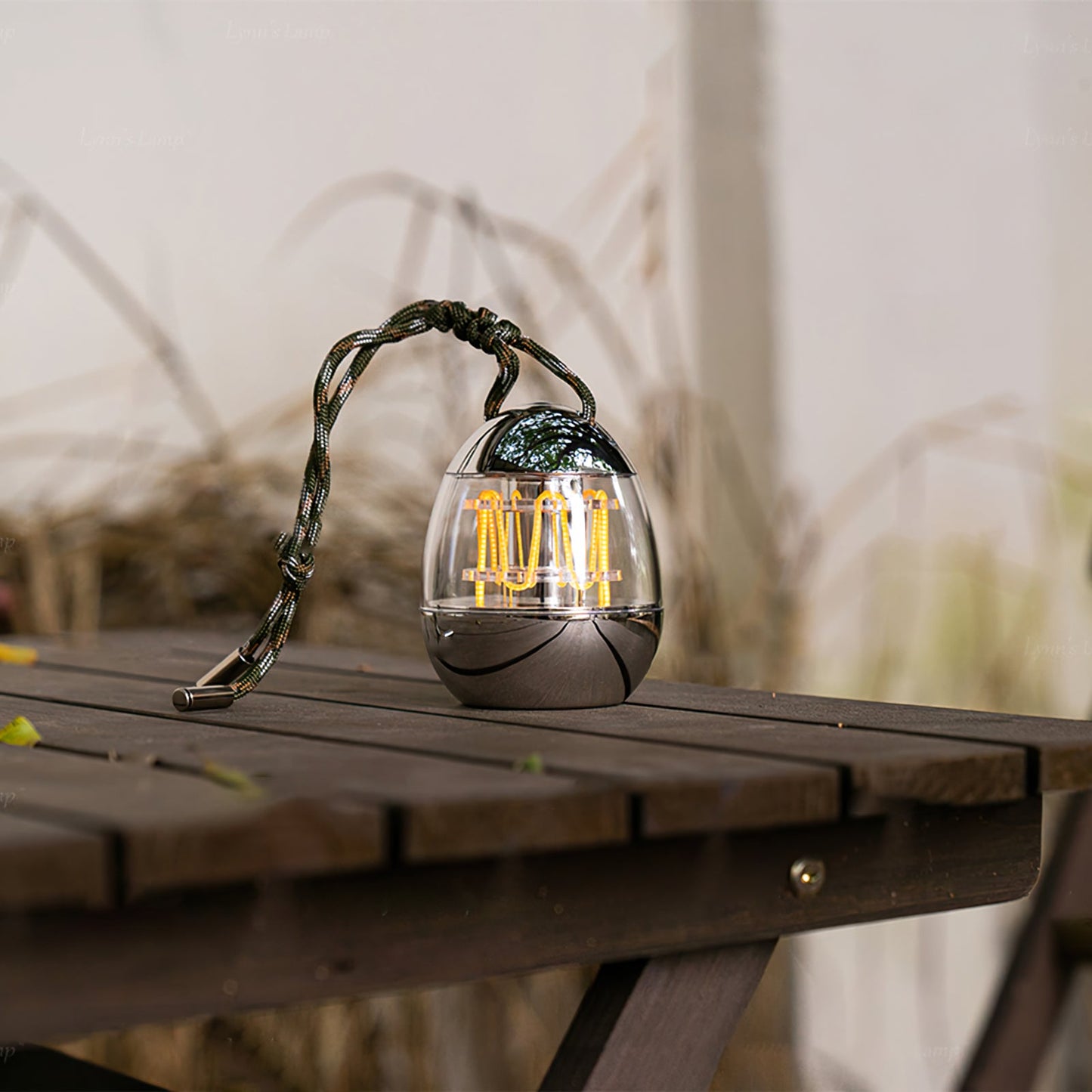 Portable LED Table Lamp – Mini Egg Design, USB Rechargeable, Vintage Style Night Light 3