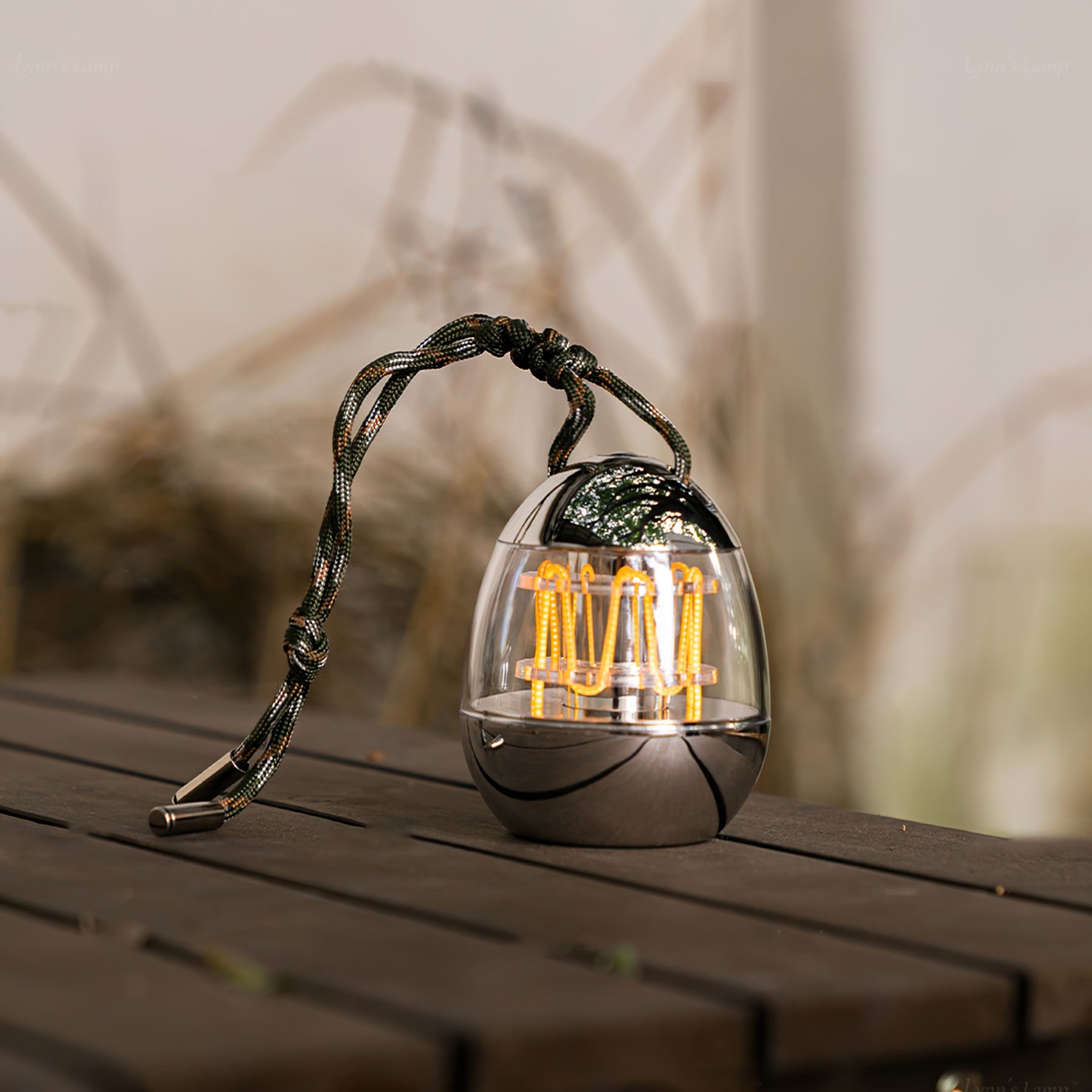 Portable LED Table Lamp – Mini Egg Design, USB Rechargeable, Vintage Style Night Light 4