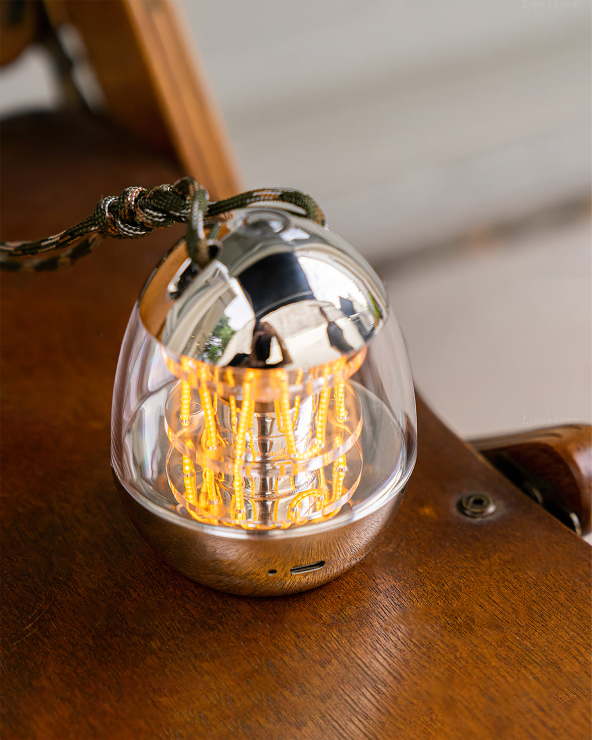 Portable LED Table Lamp – Mini Egg Design, USB Rechargeable, Vintage Style Night Light 7
