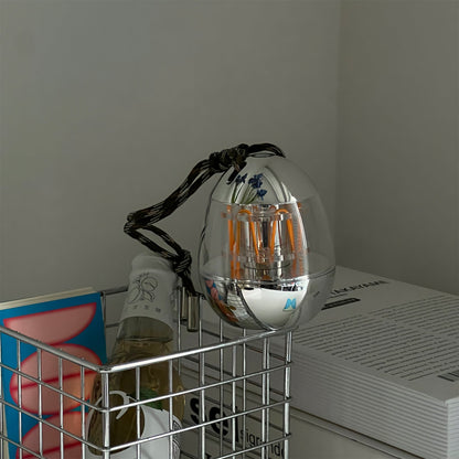 Portable LED Table Lamp – Mini Egg Design, USB Rechargeable, Vintage Style Night Light 8