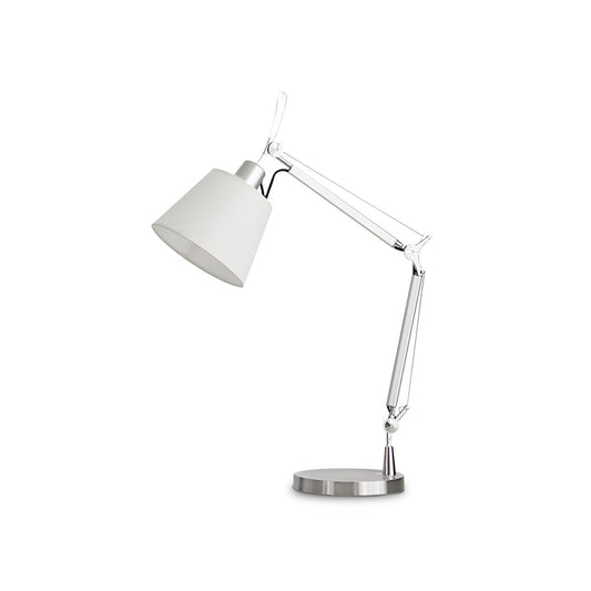 Modern Classic Table Lamp with Adjustable Angle – 65cm Height, Fog Silver Finish 1