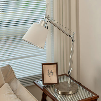 Modern Classic Table Lamp with Adjustable Angle – 65cm Height, Fog Silver Finish 3