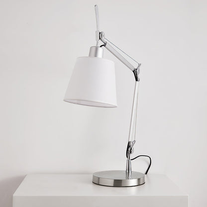 Modern Classic Table Lamp with Adjustable Angle – 65cm Height, Fog Silver Finish 8