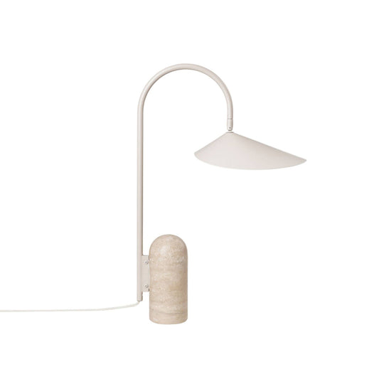 Modern Minimalist Table Lamp with Black Marble Base – LED Compatible 1