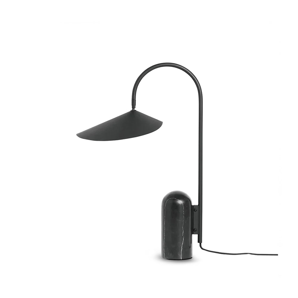 Modern Minimalist Table Lamp with Black Marble Base – LED Compatible 2