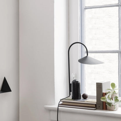 Modern Minimalist Table Lamp with Black Marble Base – LED Compatible 4