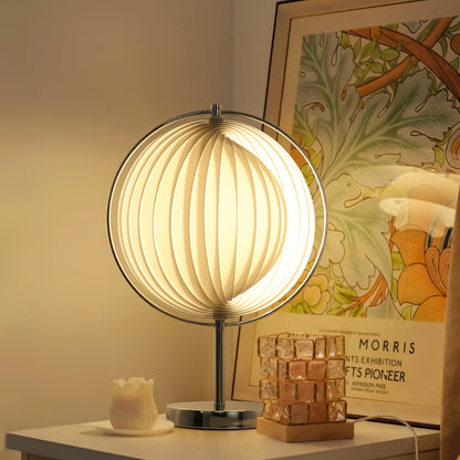 Vintage-Inspired Moon Kare Table Lamp with Rotatable Design – 12.2 Diameter 5