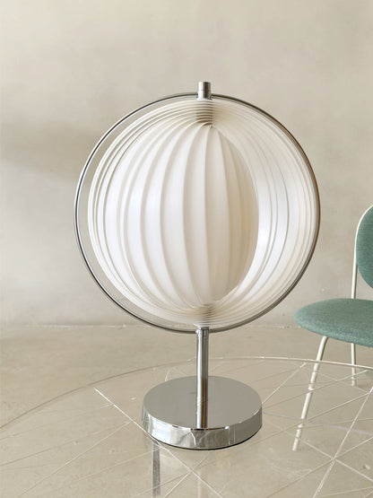 Vintage-Inspired Moon Kare Table Lamp with Rotatable Design – 12.2 Diameter 7