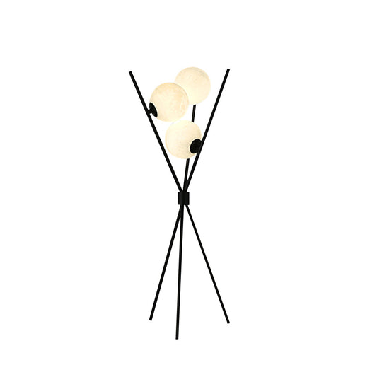 Modern Moon Table Lamp – Stylish LED Light for Indoor Use – Black and White 1