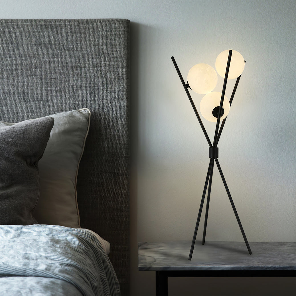 Modern Moon Table Lamp – Stylish LED Light for Indoor Use – Black and White 3
