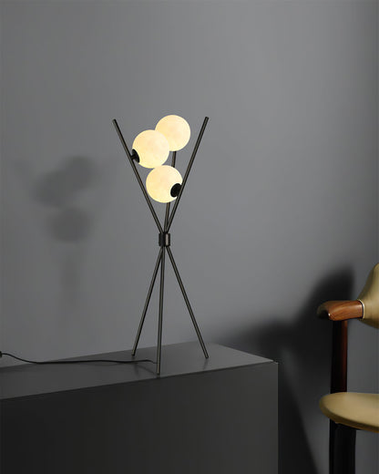 Modern Moon Table Lamp – Stylish LED Light for Indoor Use – Black and White 6