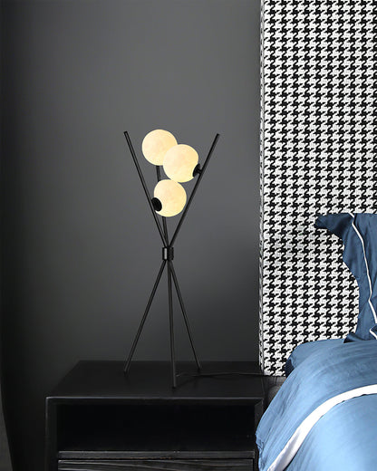 Modern Moon Table Lamp – Stylish LED Light for Indoor Use – Black and White 8