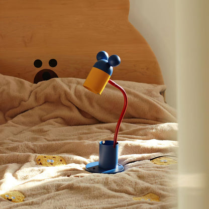 Colorful Mouse Table Lamp with Pen Holder – Adjustable Neck for Kids' Room 5