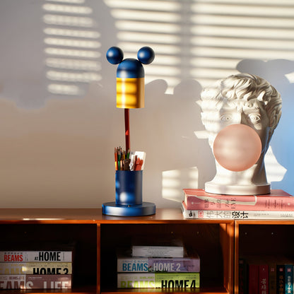 Colorful Mouse Table Lamp with Pen Holder – Adjustable Neck for Kids' Room 7
