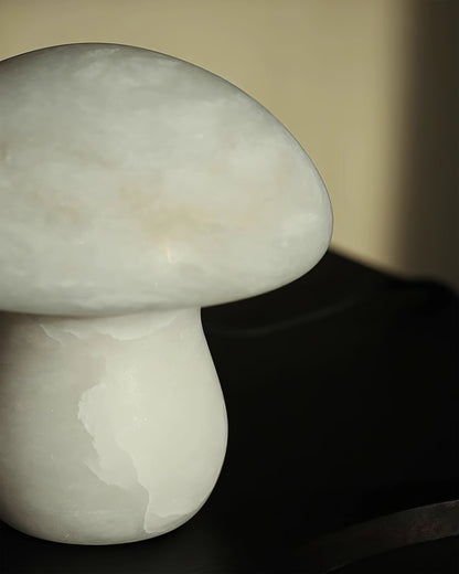 Mushroom Alabaster Table Lamp – Modern Indoor Lighting Fixture with Warm Glow 7