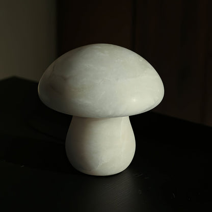 Mushroom Alabaster Table Lamp – Modern Indoor Lighting Fixture with Warm Glow 8
