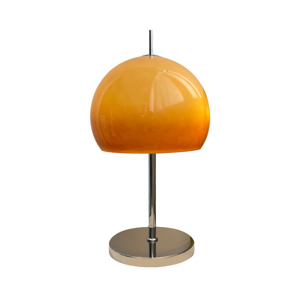 Mushroom Table Lamp with Brown Shade – Stylish Indoor Lighting Fixture 1