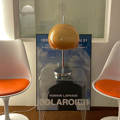 Mushroom Table Lamp with Brown Shade – Stylish Indoor Lighting Fixture 8