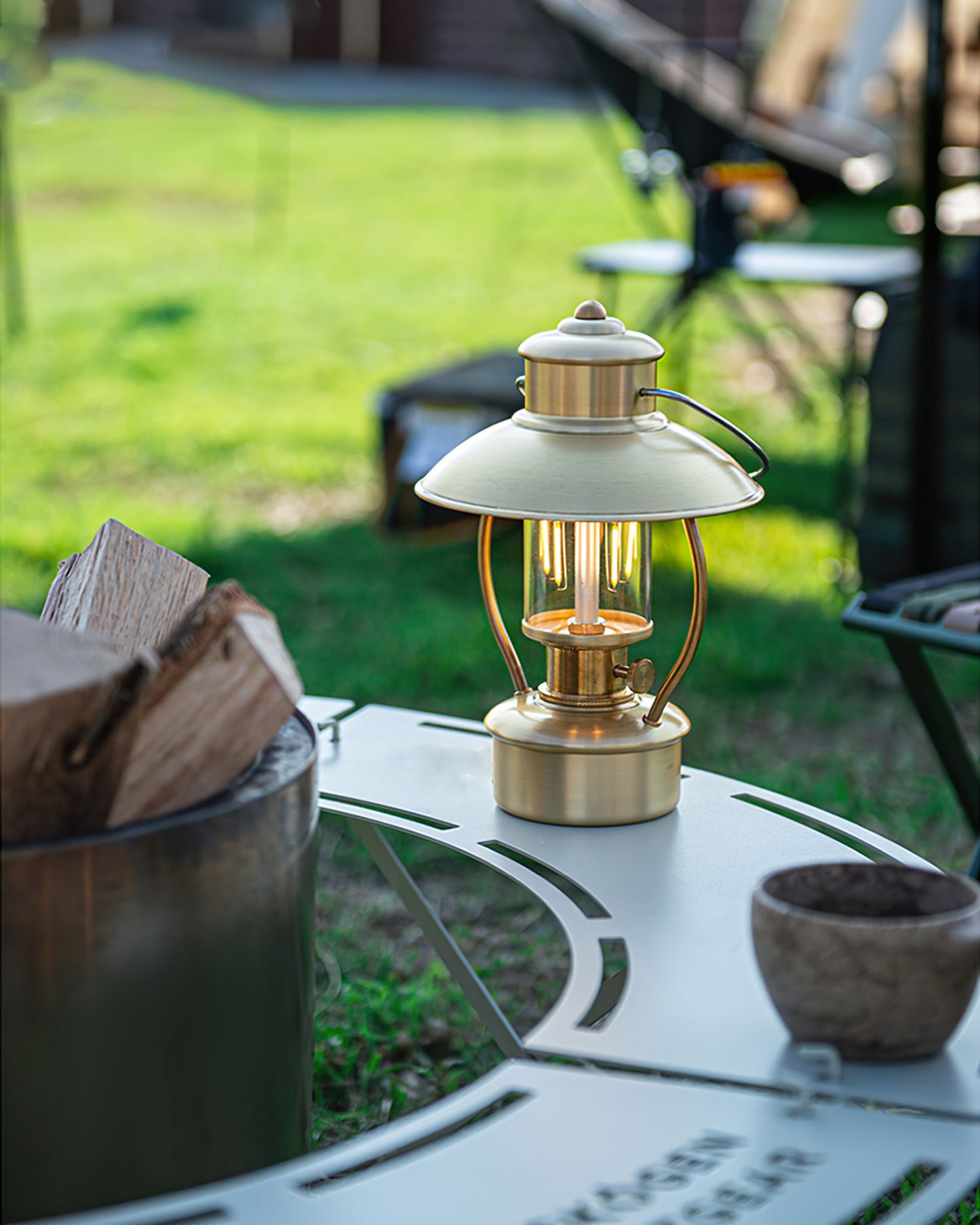 Weather-Resistant Outdoor Table Lamp with Integrated LED – 35cm Height 5